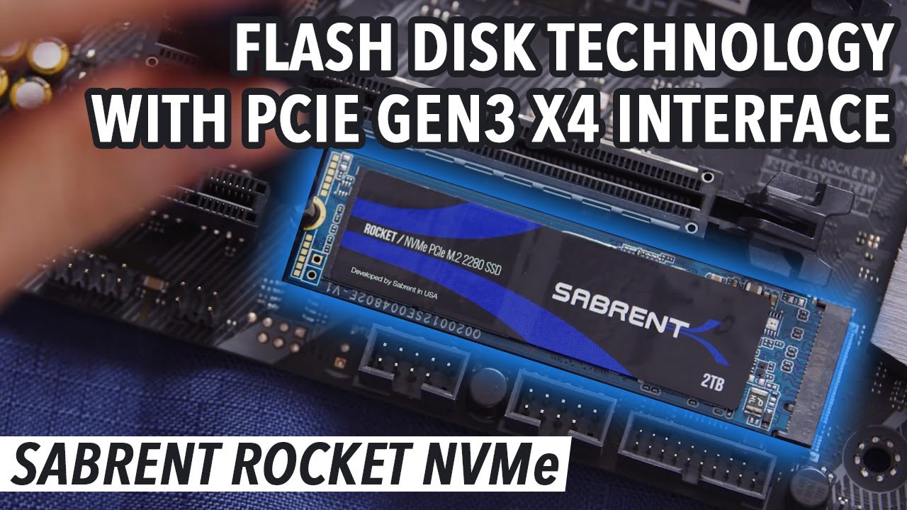 Sabrent 1TB Rocket NVMe PCIe M.2 SSD with Advanced Wear Leveling